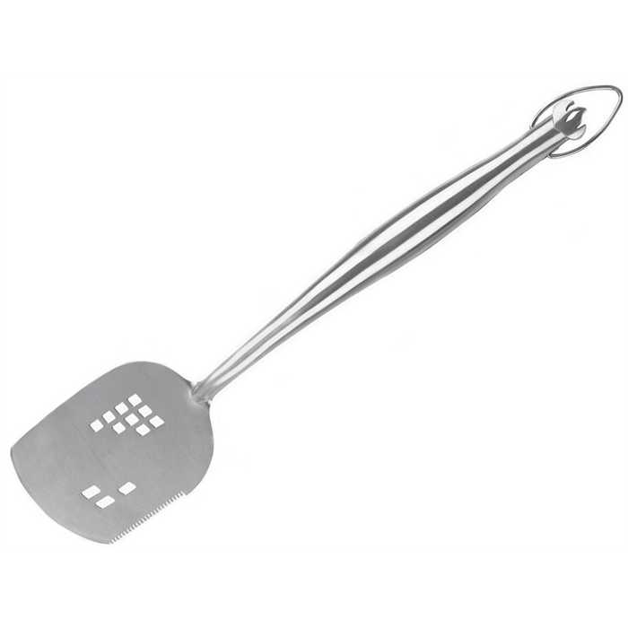 Spatule inox PRO avec 1 bord denté