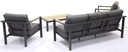 Salon de jardin GINGER anthracite sans la table basse - TASTE by 4 Seasons