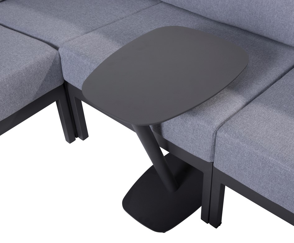 Table d'appoint pour salon en aluminium couleur "anthracite" - PANINO  TASTE