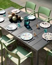 Table RIO en aluminium anthracite 210 cm - Nardi outdoor