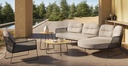 Fauteuil de jardin RHODOS structure en inox anthracite - TASTE by 4 seasons outdoor