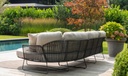 Fauteuil de jardin RHODOS structure en inox anthracite - TASTE by 4 seasons outdoor