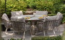 Table de jardin DONATO low couleur Latté - Diamètre: 160 cm H.69cm - TASTE by 4 seasons outdoor, LATTE, DONATO