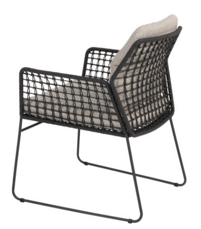 Chaise de jardin RHODOS structure en inox anthracite - TASTE by 4 seasons outdoor, RHODOS