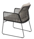 Chaise de jardin RHODOS structure en inox anthracite - TASTE by 4 seasons outdoor, RHODOS