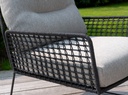 Fauteuil de jardin RHODOS structure en inox anthracite - TASTE by 4 seasons outdoor, RHODOS