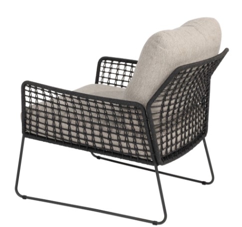 Fauteuil de jardin RHODOS structure en inox anthracite - TASTE by 4 seasons outdoor, RHODOS