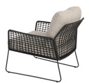 Fauteuil de jardin RHODOS structure en inox anthracite - TASTE by 4 seasons outdoor, RHODOS