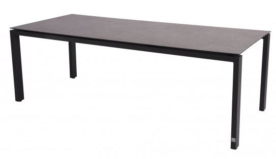 Table de jardin GOA 220 cm - plateau HPL gris foncé - 4 Seasons outdoor, modèle d'expo