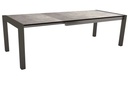 Table de jardin extensible 214-254-294 cm - structure en aluminium anthracite - plateau en HPL SILVERSTAR GRIS METALLIQUE STERN, 431769, STERN TABLE EXTENSIB, GRIS METALLIQUE, extensible