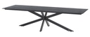 Table de jardin MINERVA 280 cm - Plateau HPL gris foncé de 4 seasons outdoor