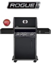 ROGUE PRO 425 charcoal avec sizzle zone - SET Barbecue au gaz avec grilles en inox - couleur: Gris charbon + plancha inox et set ustensiles offerts, ROGUE, RP425