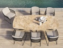 Ensemble de jardin Rhodos-Prado en aluminium anthracite - TASTE by 4 seasons outdoor