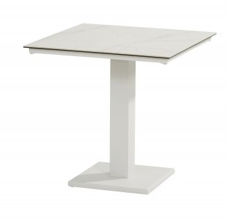 Table dining en aluminium couleur "blanche" - 75 x 75 cm - TITAN - TASTE, TITAN, 91059