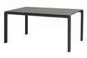 LAFITE Table de jardin en aluminium anthracite et plateau en céramique - TASTE by 4 seasons outdoor, 140x80 cm