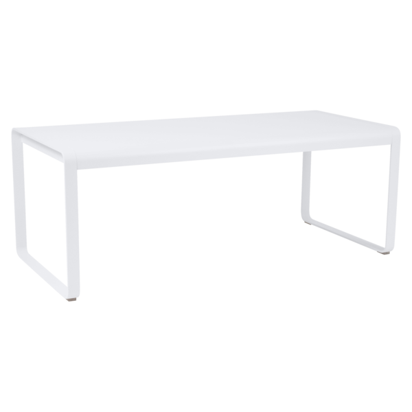 Table en aluminium de la collection BELLEVIE - 196 x 90cm - FERMOB, TABLE, BELLEVIE, 8420, GUIMAUVE