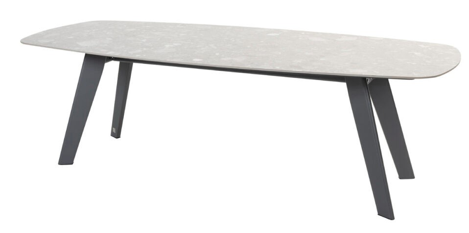 Table MONTANA en aluminium avec plateau Terrazzo en céramique - 4 SEASONS, 17034, MONTANA, 17036