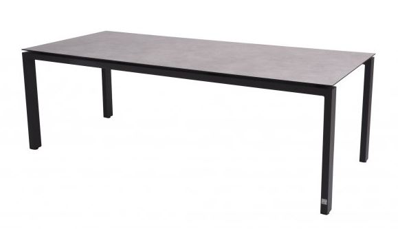 Table de jardin GOA 220 cm - plateau HPL gris clair - 4 seasons outdoor