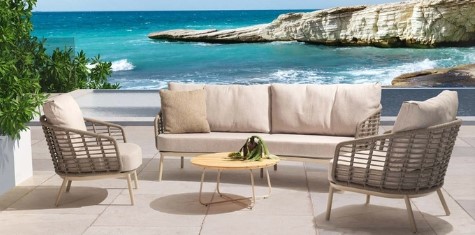 PUGLIA Salon de jardin couleur: "latté" TASTE by 4 seasons outdoor