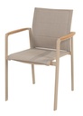 CORTINA Chaise de jardin en aluminium "latté"- TASTE by 4 seasons outdoor