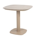 MANOLO Table de jardin bistrot  en aluminium Latté et plateau en céramique (75 x 75 cm) - TASTE by 4 SEASONS OUTDOOR