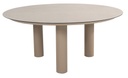 DONATO low - Table de jardin couleur Latté - Diamètre: 160 cm H.69cm - TASTE by 4 seasons outdoor, LATTE, DONATO