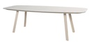 MANOLO Table de jardin en aluminium couleur "cloud" et plateau en feuille de  céramique (240 x 103 cm) - TASTE by 4 SEASONS