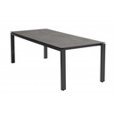 Table de jardin avec plateau gris foncé HPL 280x95 cm - pieds en aluminium couleur anthracite GOA - 4 seasons outdoor