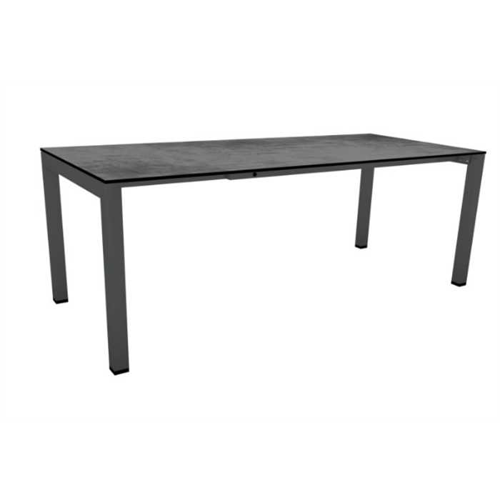 Table extensible-160(210)x90x75 5-aluminium-anthracite-hpl silverstar, 431011, M-431011