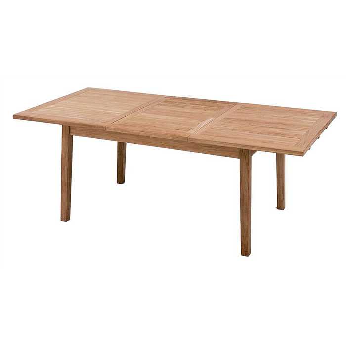 Table de jardin extensible en teck fsc -150-210x100x75 cm - MALAGA - STERN, 420609, 4010187063152