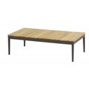 Table basse de jardin en almunim carbone et plateau en teck 120 X65 cm - CANTORI - TASTE, 8720087002071, 91005, CANTORI