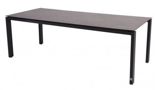 [4SO-19547 19614] Table de jardin GOA 220 cm - plateau HPL gris foncé - 4 Seasons outdoor, modèle d'expo