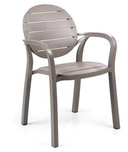 [NARDI CHAISE PALMA 40237.10.010] Chaise de jardin en résine couleur taupe - PALMA - NARDI, PALMA, 40237.10.010, 4023710010