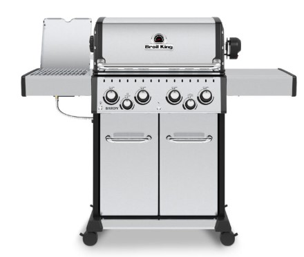 [BROIL KING-875283] Barbecue 5 bruleurs +1 bruleur latéral Broil King Baron S490IR avec rôtissoire incluse, BARON, 875283, barbecue