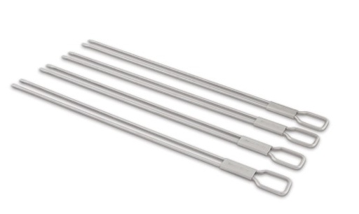 [BROIL KING 64049] Set de 4 brochettes doubles Broil King, '37064049, 64049