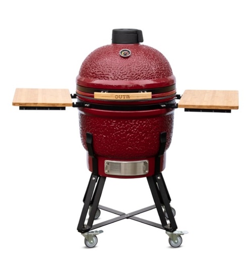 [OUTR-L55 VIN ROUGE] Kamado Grill Outr Large 55 couleur vin rouge, KAMADO, L55, 002.01.02.001, 002.01.02.004, 20102004, 0020102004