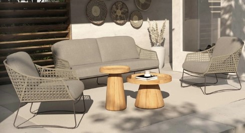 [4SO-SALON MORETTI] MORETTI Salon de jardin - couleur "terre" de 4 seasons outdoor