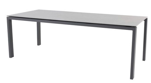 [4SO-91445] LAFITE Table de jardin en aluminium anthracite et plateau en céramique - TASTE by 4 seasons outdoor, 91445