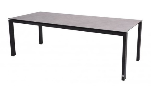 [4SO-1945 19613 - GOA TABLE 220 CM GRIS CLAIR] Table de jardin GOA 220 cm - plateau HPL gris clair - 4 seasons outdoor