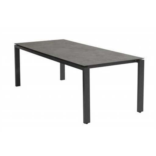 [4SO-19720 19617] Table de jardin avec plateau gris foncé HPL 280x95 cm - pieds en aluminium couleur anthracite GOA - 4 seasons outdoor