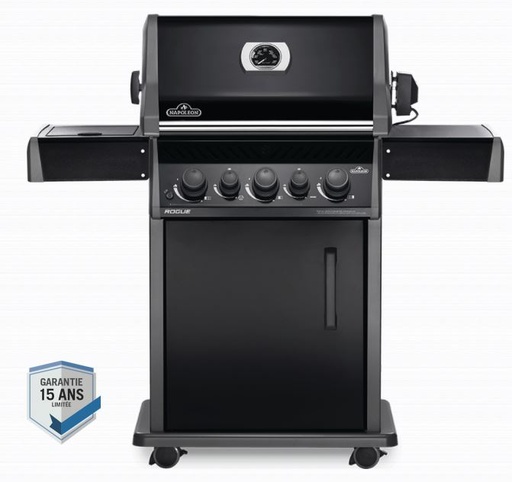 [NAPOLEON - RB425RSBPK-1-NL-A] Barbecue au gaz noir - réchaud latéral + bruleur arrière - Rôtisserie INCLUSE - ROGUE 425 RSB  NAPOLEON, RB425RSBPK