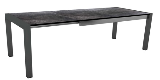 [STERN-431771] Table de jardin extensible 214-294 cm - structure en aluminium anthracite - plateau en HPL SILVERSTAR marbre foncé STERN, 431771, MARBRE NOIR, 4010187156847, extensible